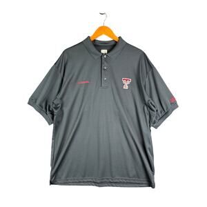 Texas Tech Red Raiders Columbia Sportswear NCAA PFG Polo Fishing Shirt Men Large